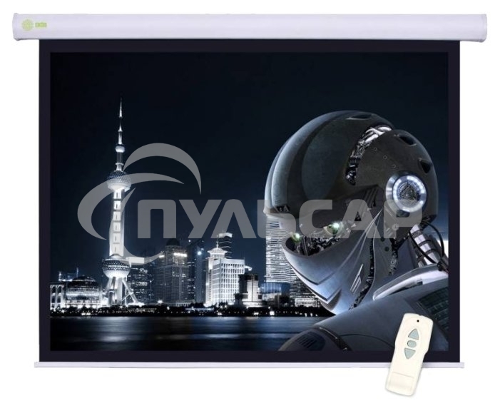 Экран Cactus 124.5x221см Motoscreen CS-PSM-124x221 16:9 настенно-потолочный рулонный белый (моторизованный привод)