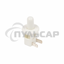 Выключатель-кнопка Rexant 250V 2.5А (2с) ON-(OFF) Б/Фикс белый (мебельная)