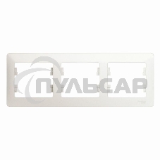 Рамка 3-м Glossa горизонт. перламутр SchE GSL000603