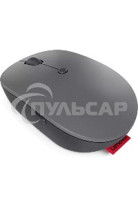 Мышь беспроводная Lenovo Go серый, 2400 dpi, радиоканал, USB-C, кнопки - 3
