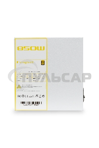 Блок питания HSPD, 850W 80 PLUS Gold (ATX, 3.1, PCIe 5.1, Full modular, 1x24(20+4)pin mesh 550мм, 2xCPU 8(4+4)pin 700мм, 2xPCIe*2 8(6+2)pin 600+150мм, 1x12VHPWR PCIe 5.1 12+4pin 600W 600мм, 3xSATA*3 450+150+150мм, 1xMOLEX4pin*3 450+150+150мм, Active, 120x