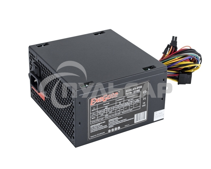 Блок питания ExeGate XP350 (EX221985RUS-S), 350Вт, 120мм, черный