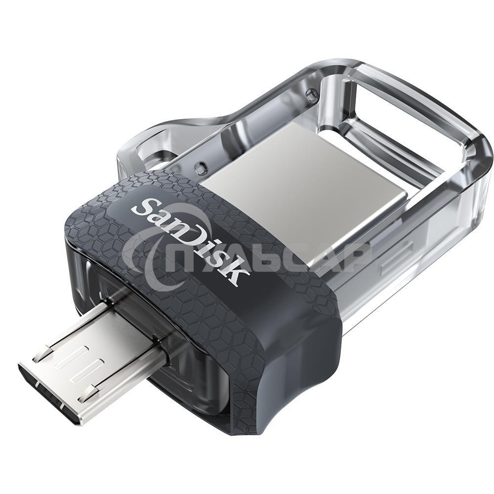 Флешка USB 32 Gb SanDisk Ultra Android Dual OTG, m3.0/USB 3.0, черный