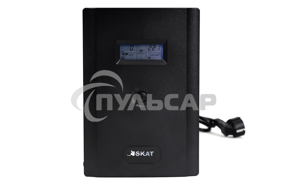 Источник бесперебойного питания SKAT-UPS 3000/1800 1800 Вт, с АКБ 9 А·ч 4 шт, меандр. стабилизация напряжения