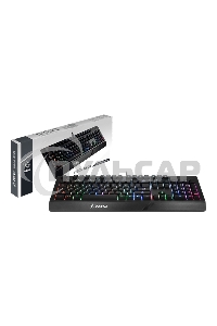 Клавиатура проводная MSI VIGOR GK20 RU черный USB Multimedia for gamer LED (подставка для запястий)
