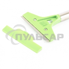 Скребок СИБРТЕХ, фиксированное лезвие, 100мм металлич, обрезиненная ручка, 300мм 79542