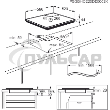 Индукционная варочная панель Electrolux EIS62453 черный