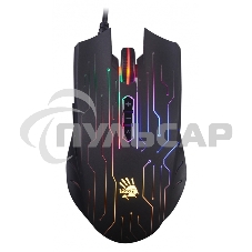 Мышь проводная A4Tech Bloody Q82 черный, 3200 dpi, USB, кнопки - 8