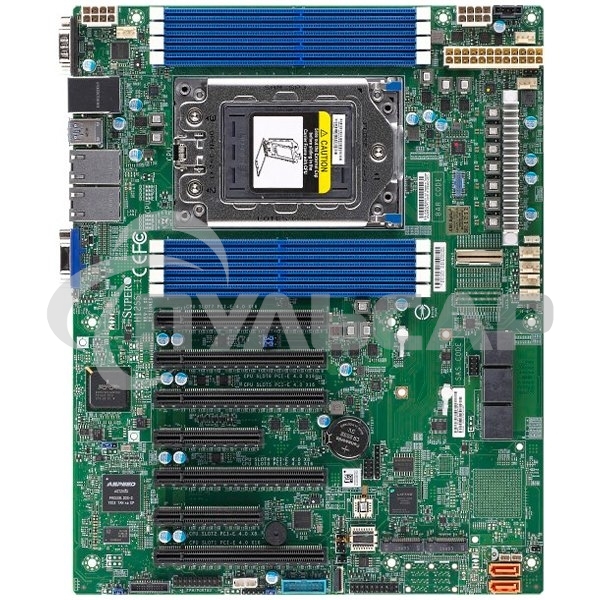 Материнская плата серверная Supermicro MBD-H12SSL-I-B, SP3, AMD EPYC 7002/7003, 8xDDR4, 8xSATA, 2xM.2, 5xPCIe x16, 2xPCIe x8, 2x1Gb LAN, 4xUSB 3.2 Gen 1, 1xVGA, ATX