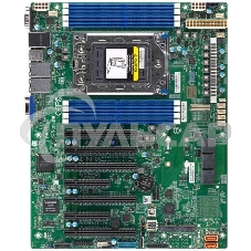 Материнская плата серверная Supermicro MBD-H12SSL-I-B, SP3, AMD EPYC 7002/7003, 8xDDR4, 8xSATA, 2xM.2, 5xPCIe x16, 2xPCIe x8, 2x1Gb LAN, 4xUSB 3.2 Gen 1, 1xVGA, ATX