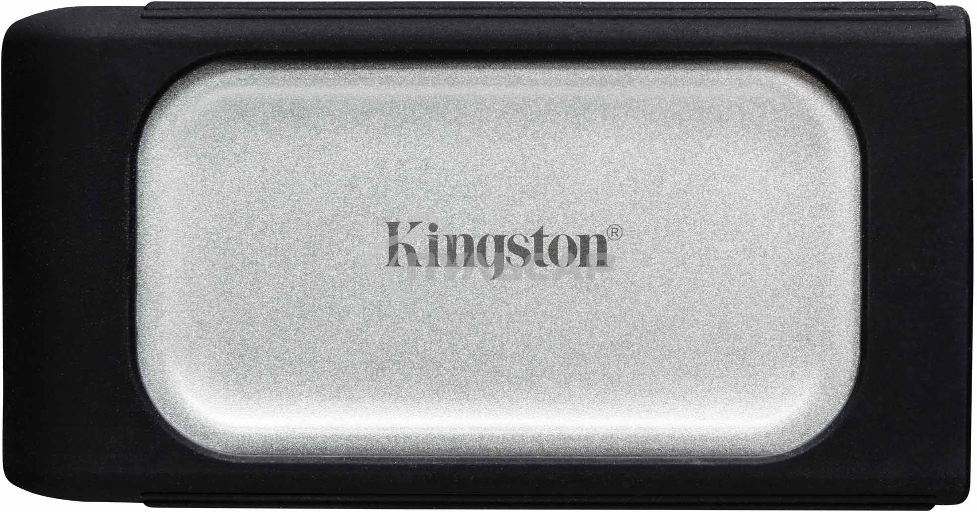 Внешний SSD Kingston XS2000, 2TB, USB 3.2 Gen 2x2 Type-C, R/W 2000/2000, серебристый