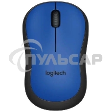 Мышь беспроводная Logitech M221 голубой, 1000 dpi, радиоканал, USB, кнопки - 3