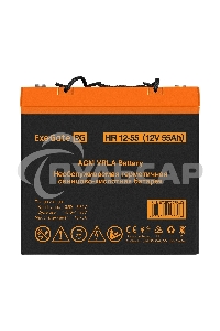Аккумуляторная батарея ExeGate HR 12-55 (12V 55Ah, болт М6)