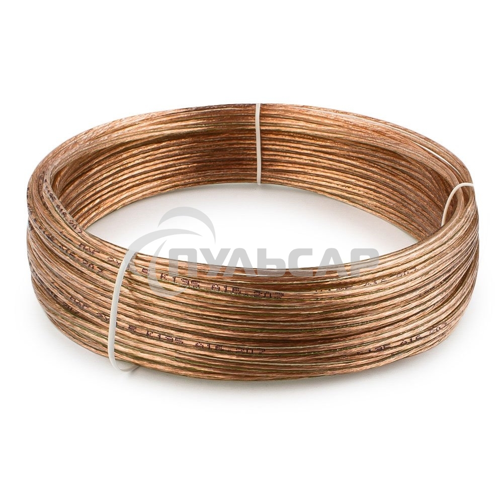 Акустический кабель Cablexpert CC-TC2x0,5-15M, прозрачный,  15 м, бухта