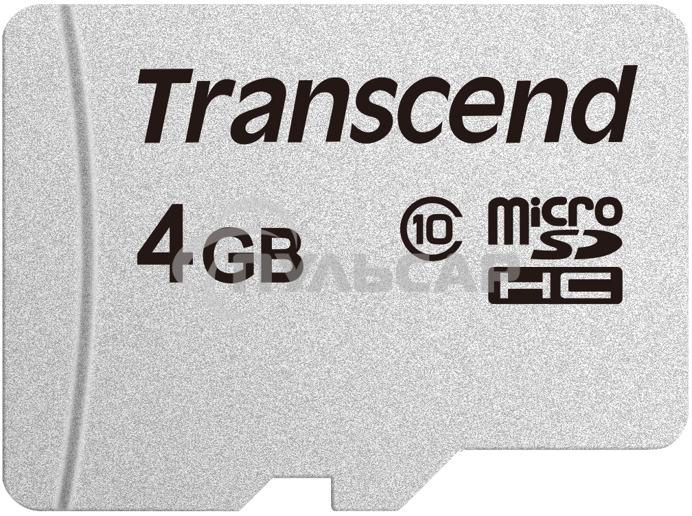Флеш карта microSD 4Gb Transcend microSDHC Class 10, (без адаптера), TLC