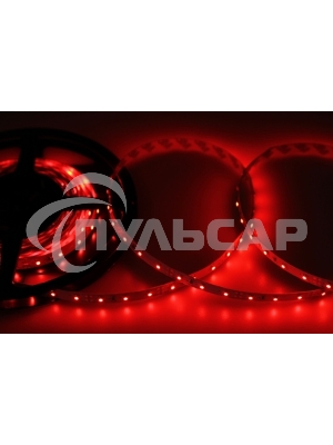 Лента светодиодная открытая, 8 мм, IP23, SMD 2835, 60 LED/m, 12 V, цвет свечения красный