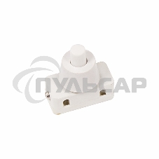 Выключатель-кнопка 250V 2А (2с) ON-OFF белый (для настольной лампы) Rexant