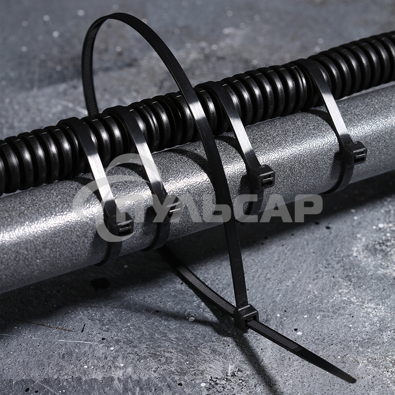 Хомут-стяжка кабельная нейлоновая Rexant 400 x4,8 мм, черная, упаковка 100 шт.