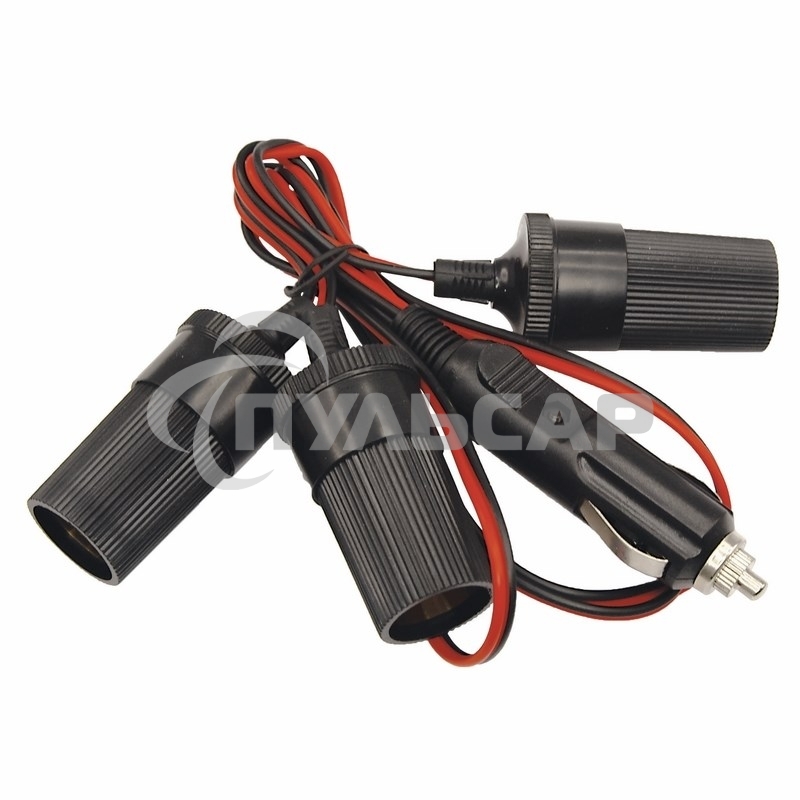 Разветвитель автоприкуривателя 3 гнезда шнур Rexant