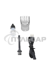 Набор для стрижки Galaxy Line GL 4170, черный, 3 Вт, вр. раб. до 1,5 ч, время зарядки около 2 ч, аккум. Li-Ion 3,7 В, емк. аккум. 600 мА*ч, лезвия из нерж. стали, шир. лезвия 30 мм, 16 полож. насадки-расчески (1 - 8,5 мм), индик. зар. аккум., USB зарядка