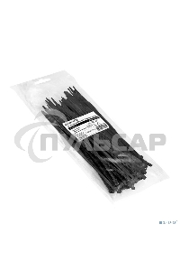 Стяжка (хомут) нейлоновая ExeGate CV66-150x3.6B (нейлон 6.6, 150x3.6мм, неоткрывающаяся, halogen free, -40°C - +85°C, черная, 100 шт)