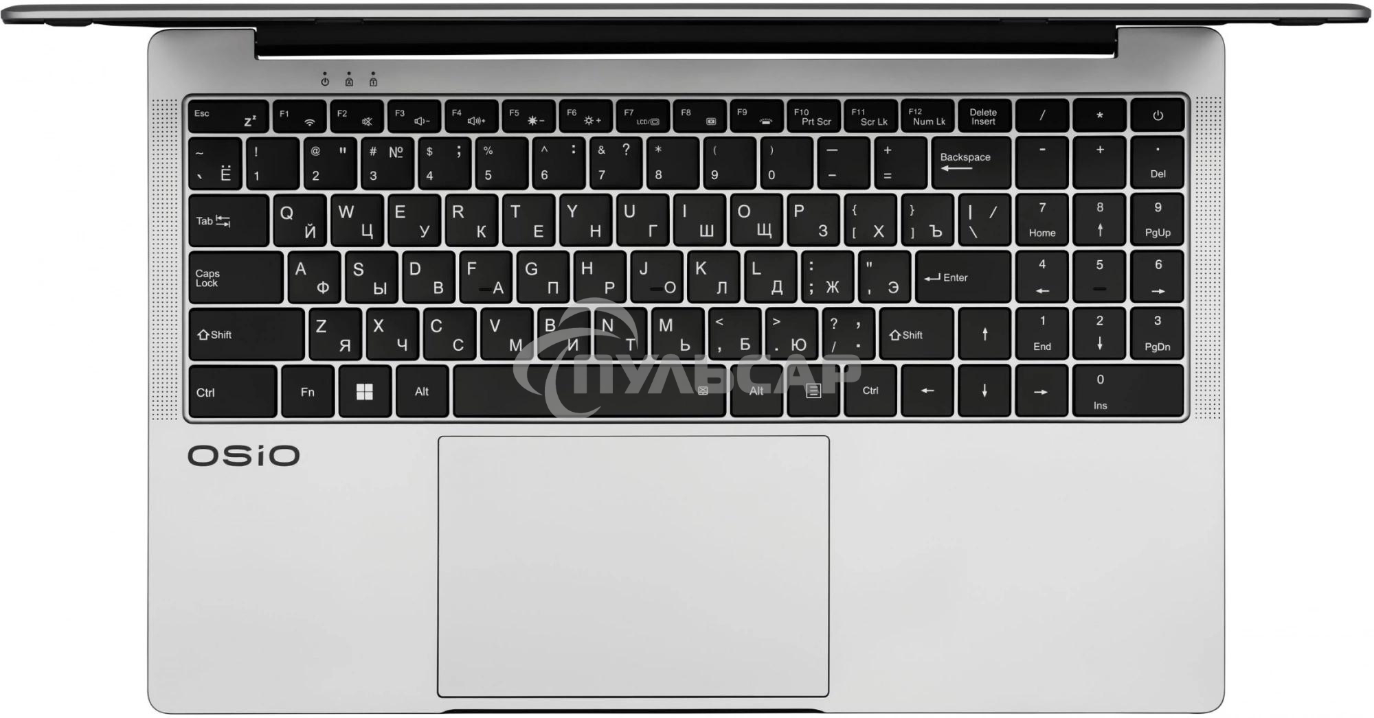 Ноутбук Osio FocusLine F160a-010 серый Ryzen 7 5700U 16Gb SSD1Tb 16.1