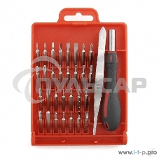 Монтажный инcтрумент Cablexpert TK-SD-06 Отвертка с набором бит (32 предмета) 