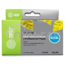 Картридж струйный Cactus CS-CN056 №933 желтый (14 мл) для HP OfficeJet 6600