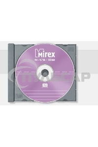 Диск DVD+RW Mirex 4.7 Gb, 4x, Slim Case (1), (1/50)