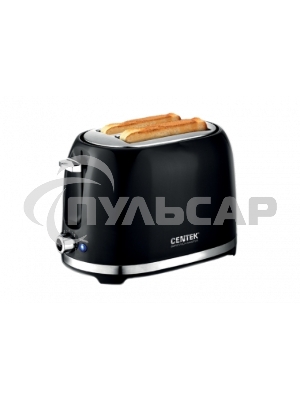 Тостер Centek СТ-1432 черный/стальной
