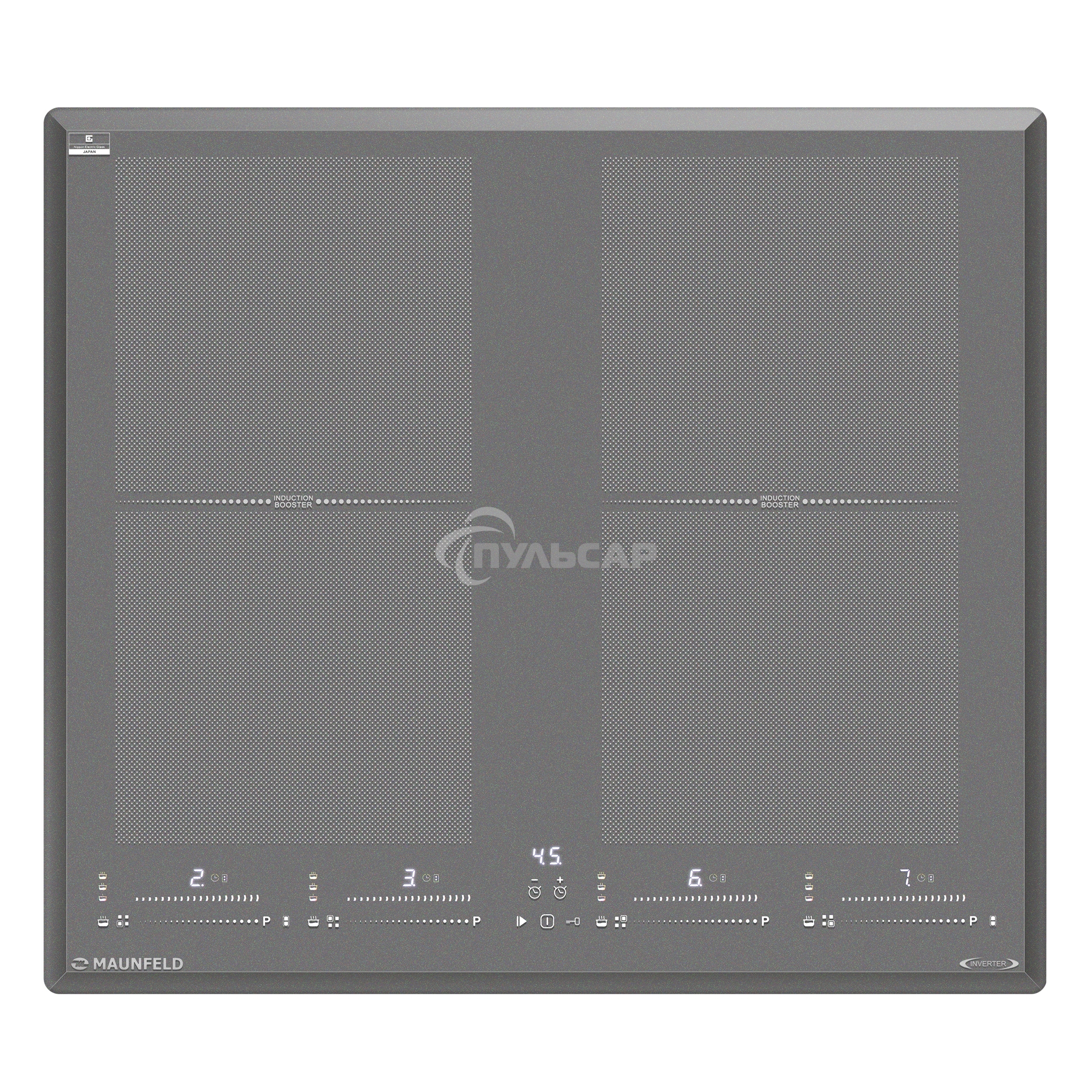 Индукционная варочная панель Maunfeld CVI594SF2LGR Inverter