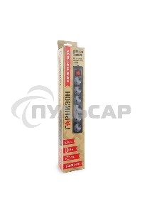 Сетевой фильтр Гарнизон ЕНW-0 0,5 м 6 розеток белый для UPS 