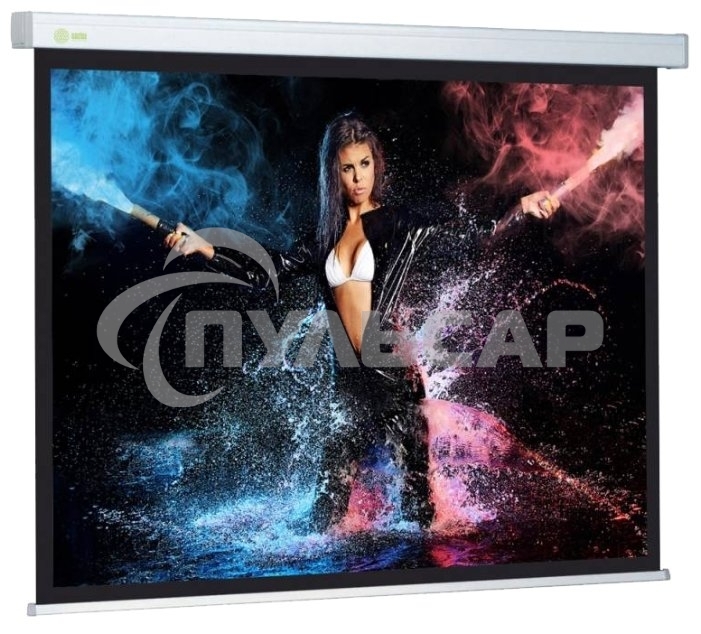 Экран Cactus 180x180см Wallscreen CS-PSW-180x180 1:1 настенно-потолочный рулонный белый