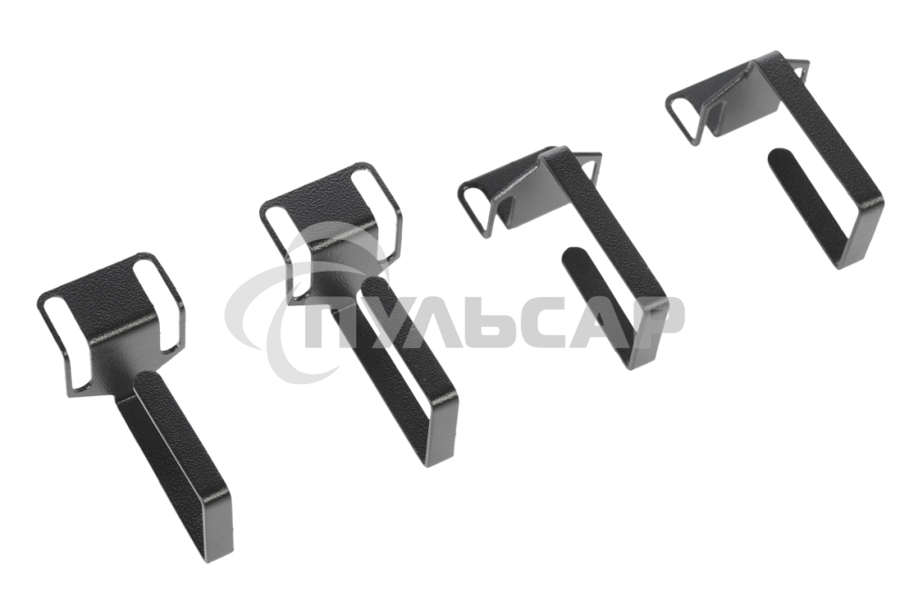 Органайзер кабельный одинарный изгонутый, черный