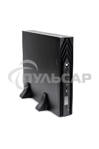 Источник бесперебойного питания SKAT-UPS 1000 RACK + 2x9Ah UPS 900 W, On-Line, sine, built-in rechargeable batteries 2 pcs x 9Ah