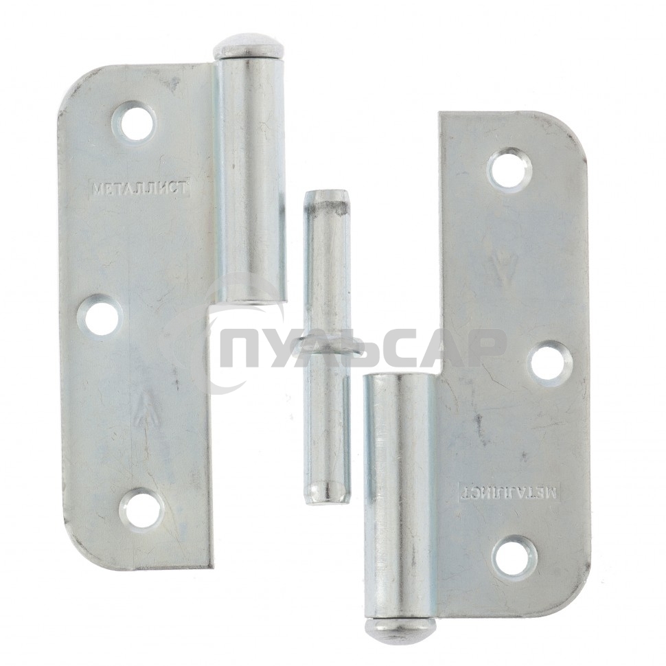 Петля накладная ПН1-85 левая, цинк, 4шт. (Металлист) Россия