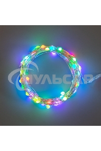 Гирлянда Neon-night Роса 10м, 100 LED, RGB, IP44, на батарейках 3хАА, с пультом 44 режима