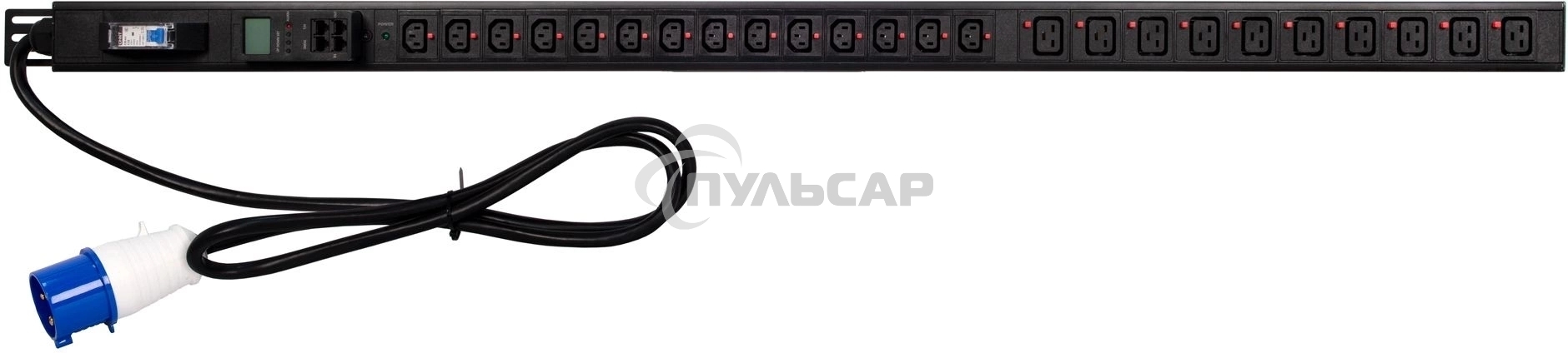 Блок распределения питания Powercom PDU-32AV24-14C3-10C9-1P