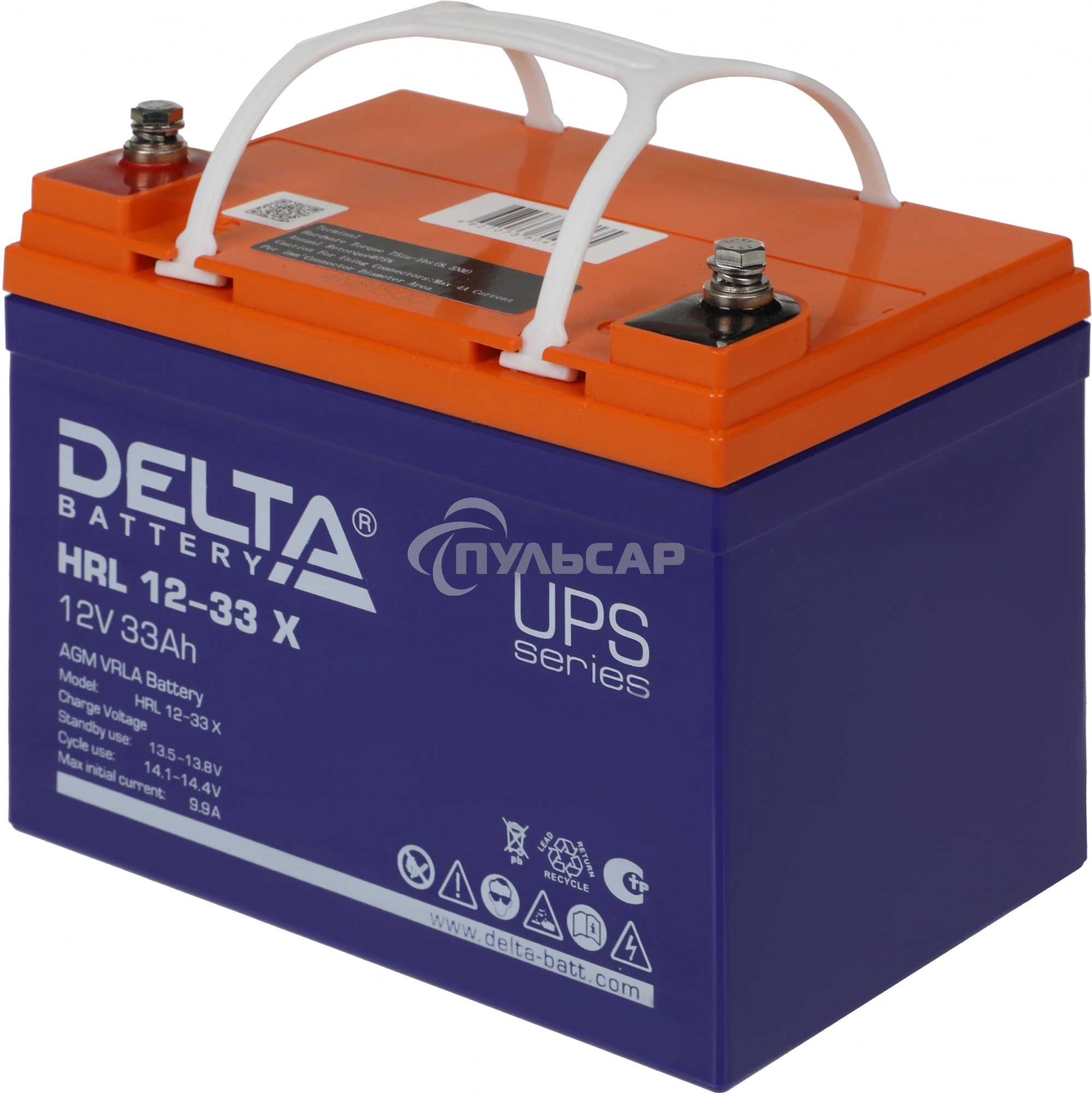 Батарея для ИБП Delta HRL 12-33 X 12В 33А·ч