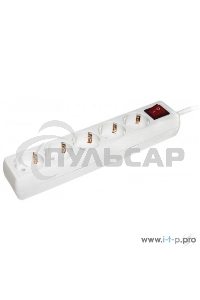 Удлинитель WYP10-16-05-03-ZK-N У05К-выкл. 5 мест 2 Р + P Е /3метра 3х1мм2 16А/250 IEK