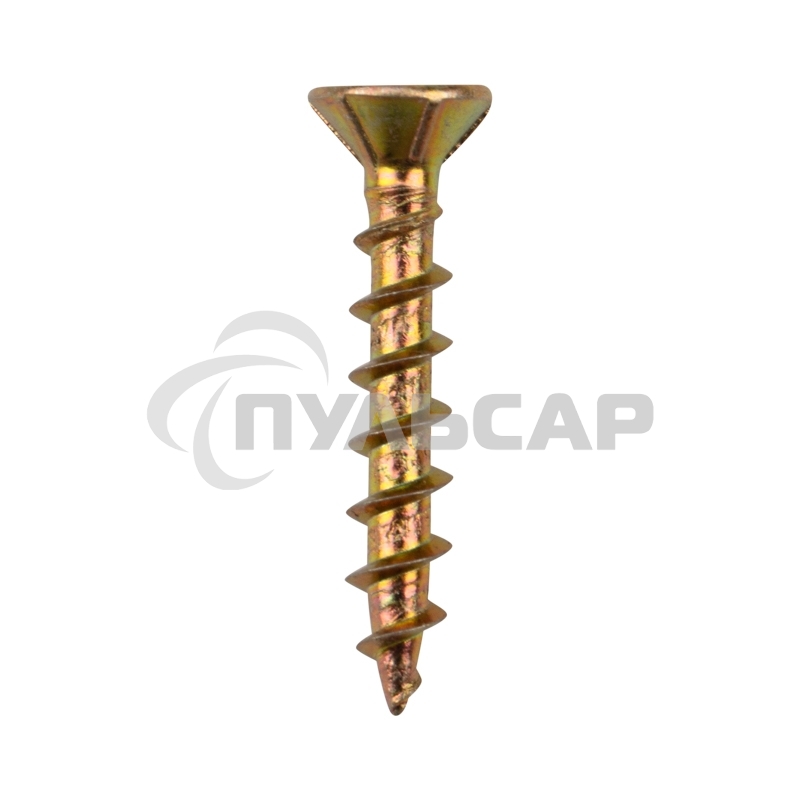 Саморез оконный KRANZ острый, 4.1х25, желтый цинк, короб (500 шт./уп.)