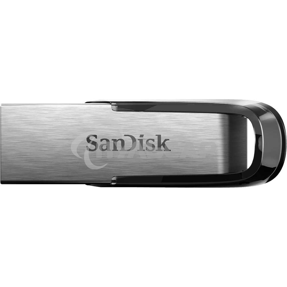 Флешка USB Sandisk 64 Gb Cruzer Ultra Flair SDCZ73-064G-G46 USB 3.0 серебристый/черный