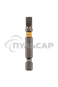 Набор бит SL6,0х50, сталь S2, шестигранный профиль, 10шт. Denzel