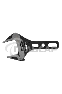 Ключ разводной 185 мм, CrV, кованый, укороченная рукоятка Denzel