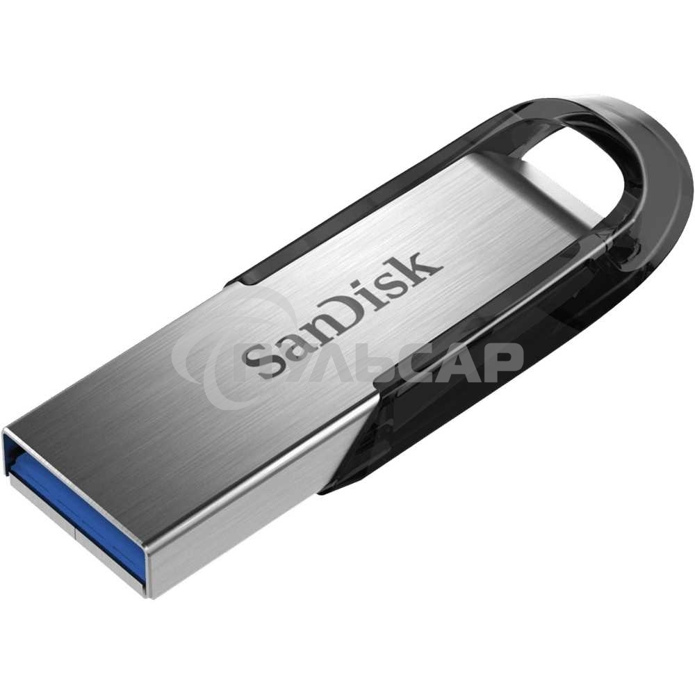 Флешка USB Sandisk 64 Gb Cruzer Ultra Flair SDCZ73-064G-G46 USB 3.0 серебристый/черный