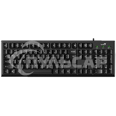 Клавиатура проводная Wired multimedia keyboard Genius SmartKB-100, USB, 104 buttons + SmartGenius button, 12 programable keys, App support, classic form, cable 1.5 m., black color