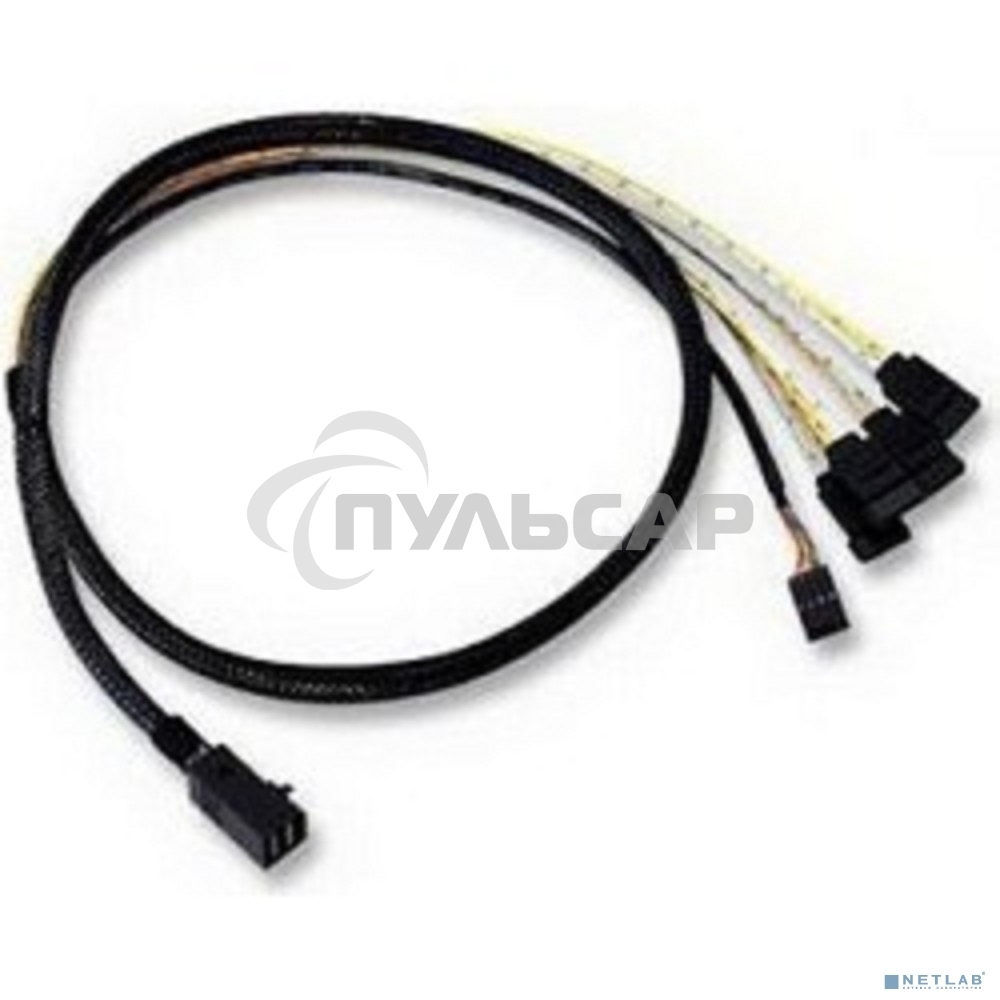 Кабель ACD-SFF8643-SATASB-10M, INT SFF8643-to-4*SATA+SB (MiniSAS HD -to- 4*SATA+SideBand internal cable) 100см