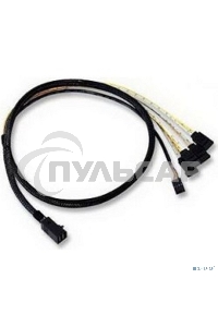 Кабель ACD-SFF8643-SATASB-10M, INT SFF8643-to-4*SATA+SB (MiniSAS HD -to- 4*SATA+SideBand internal cable) 100см