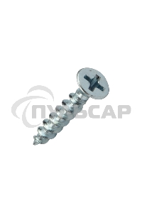 Саморез оконный KRANZ острый, 4.1х25, белый цинк, короб (500 шт./уп.)