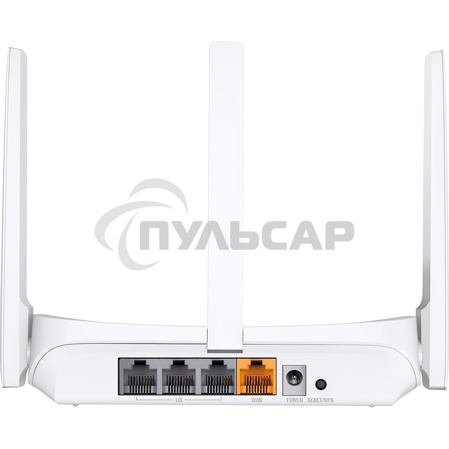 Роутер Mercusys MW306R 300 Mbps Multi-Mode Wireless N Router, 3 × Fixed External Antennas, 3× 10/100 LAN Port, 1× 10/100 WAN Port, 4 in 1- Access Point/Router/Range extender/WISP Mode, WPS/Reset Button, Parental Controls, Guest Network